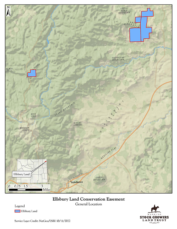 Ellsbury Diamond E Ranch Conservation Easement-w